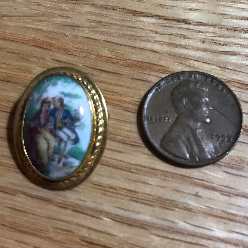 Vintage Van Dell Limoges Brooch/Pendant